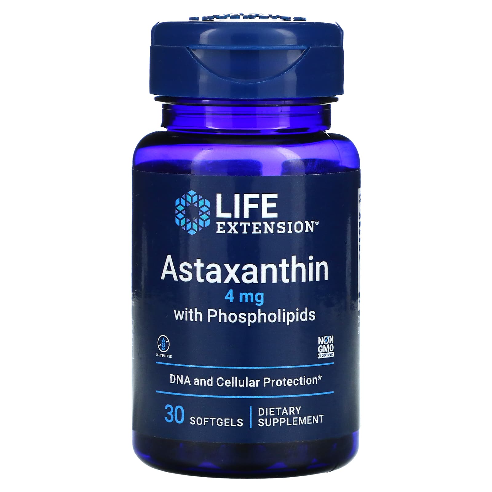Life Extension, Astaxanthin with Phospholipid, 30 Softgels UPC 737870192336 | HiLife Vitamins